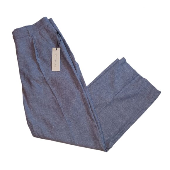 Rachel Zoe Womens Size 6 Pants Blue Casual Dress Pants Pleated Wide Leg Ladies 6 - Picture 1 of 9